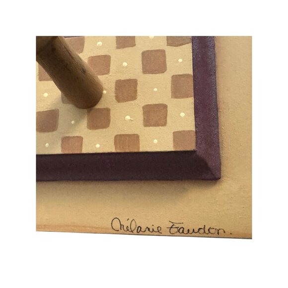 Decorative Wooden Duck Wall Hook Rack With Four Pegs & Umbrella Design - Picture 10 of 11